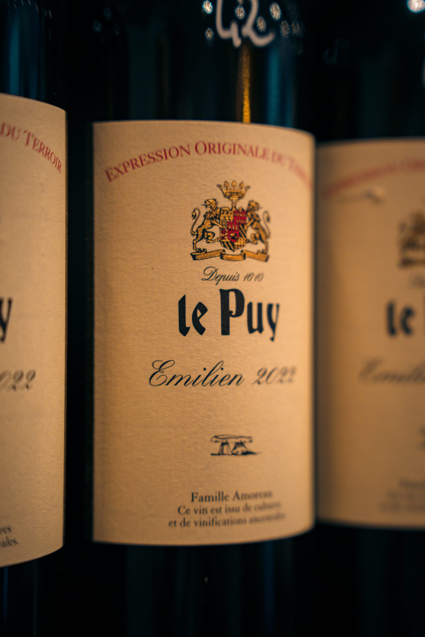 Bouteilles de vin naturel Le Puy, sélection de la cave du Bistrot du Fromager à Nice