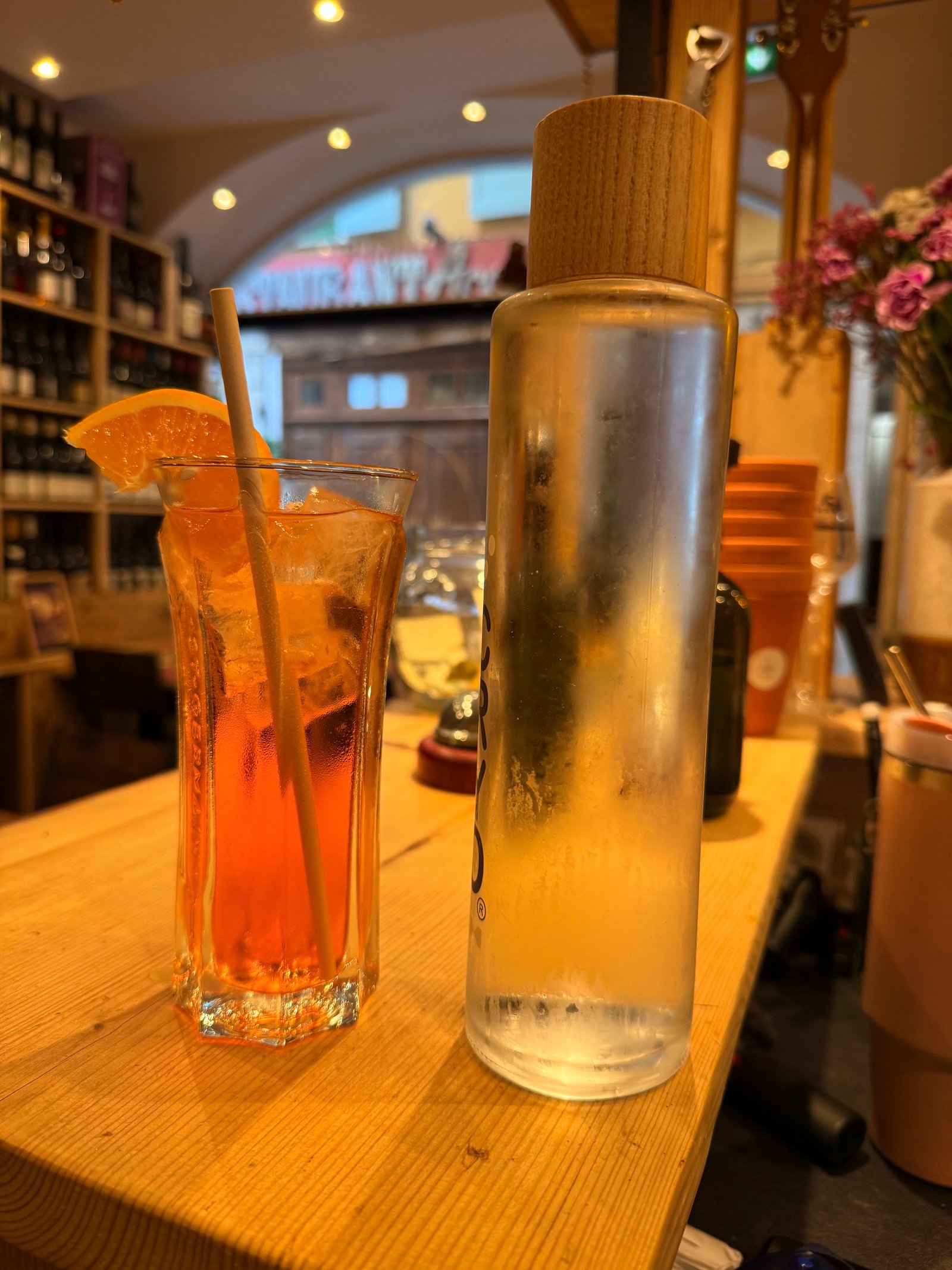 Spritz servi au verre long